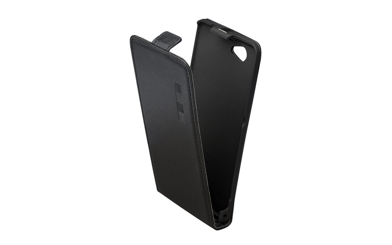 Чехол Флип Кейс Для Samsung Galaxy S3 mini, Кожаный, Черный, InterStep SLIM