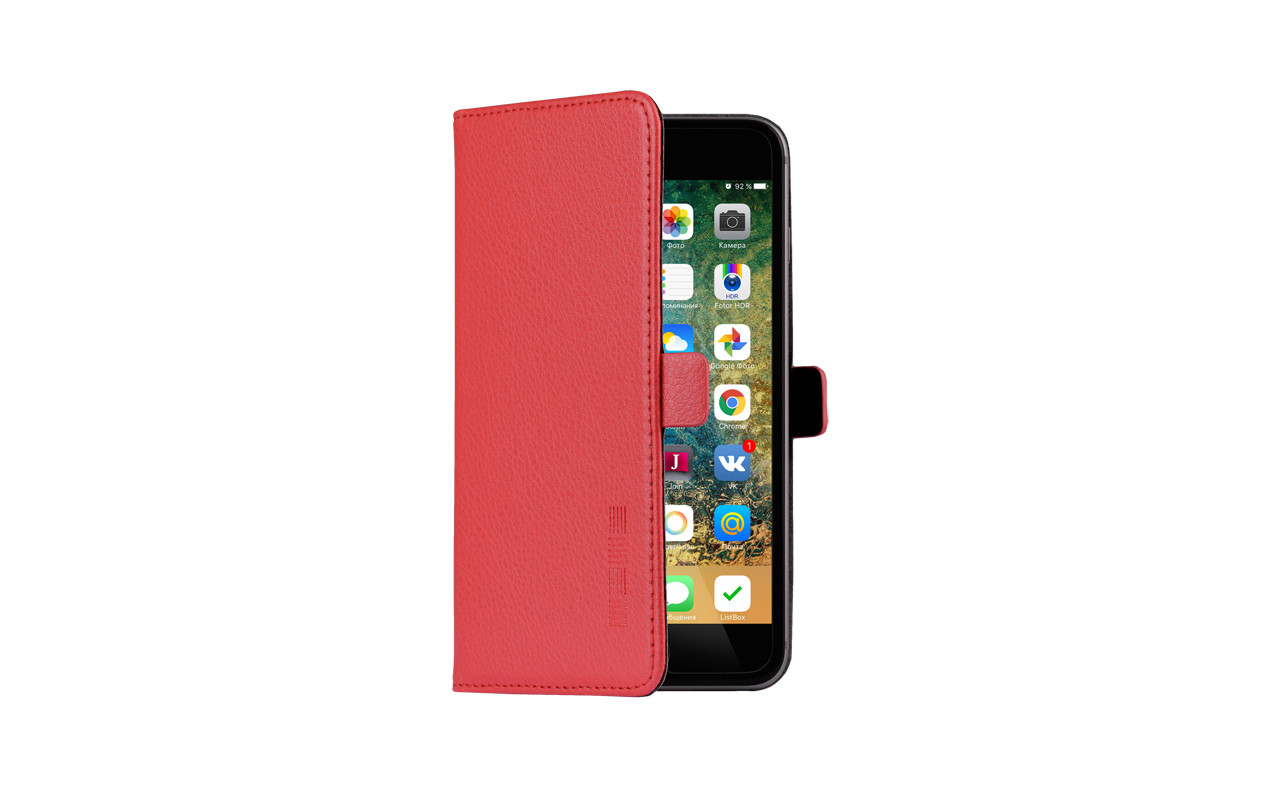 Универсальный Чехол Книжка Для Смартфона с Экраном от 4,7 до 5 дюймов Красный, InterStep NEXT