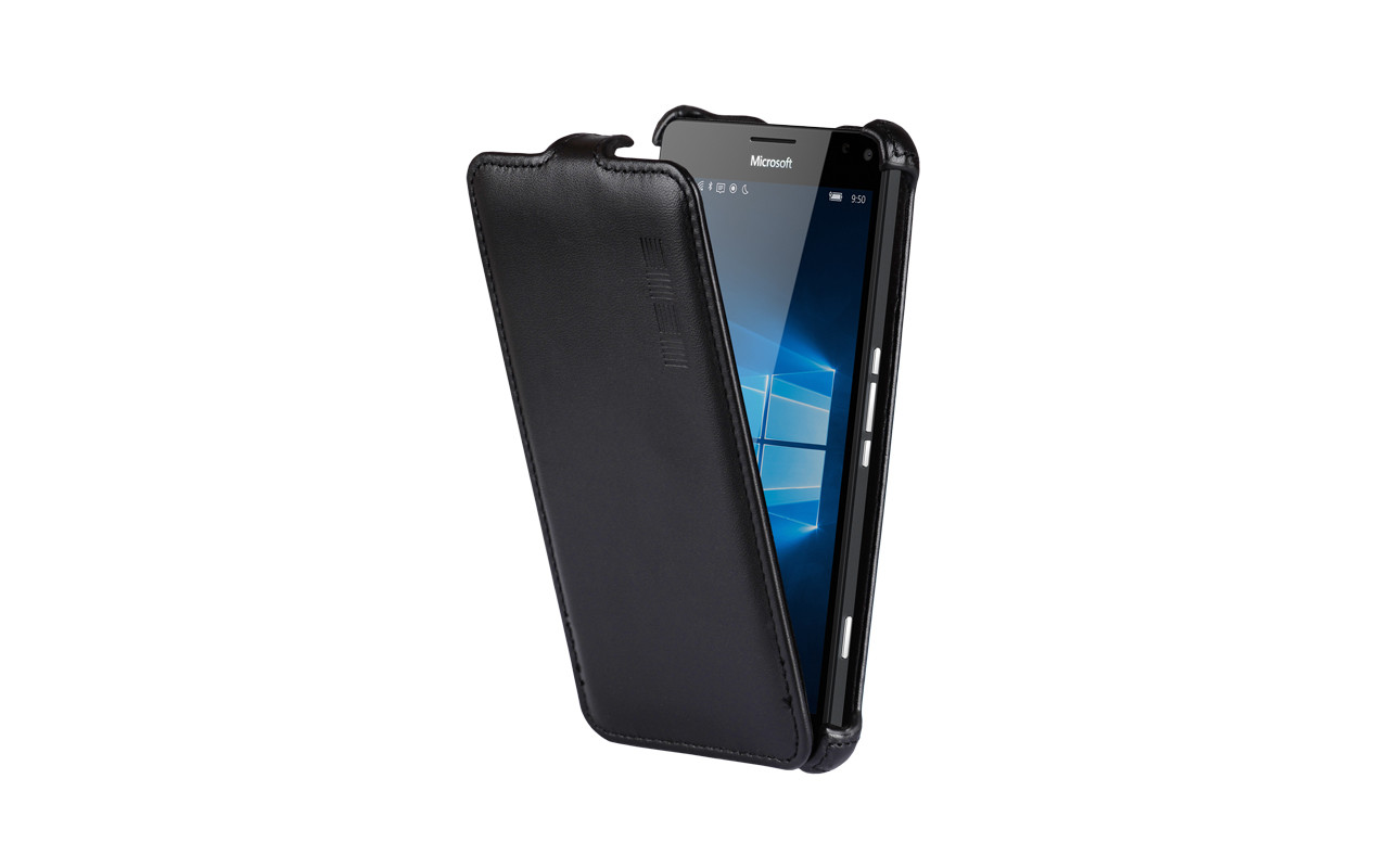 Чехол Флип Кейс Для Microsoft Lumia 950, Черный InterStep CRAB